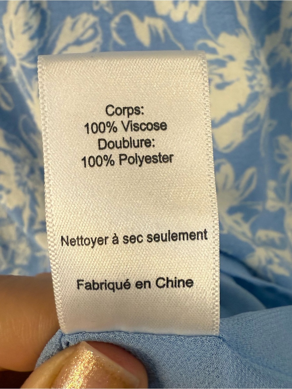 Astr the Label Blue and White Floral Puff Sleeve Mini Dress - Picture 4 of 5